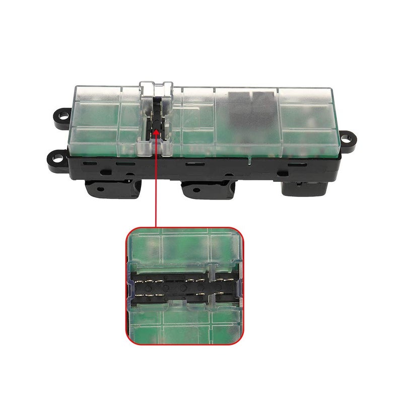 BRTEC Driver Side Master Power Window Switch Compatible with Nissan Sentra 2007-2008, Frontier 2005-2012, Xterra 2005-2012, Replaces OE# 25401-ET000 - Image 2